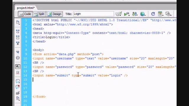 Dreamweaver: Login Form Tutorial смотреть онлайн