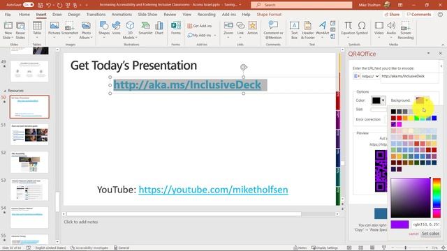 How to create QR code in PowerPoint смотреть онлайн