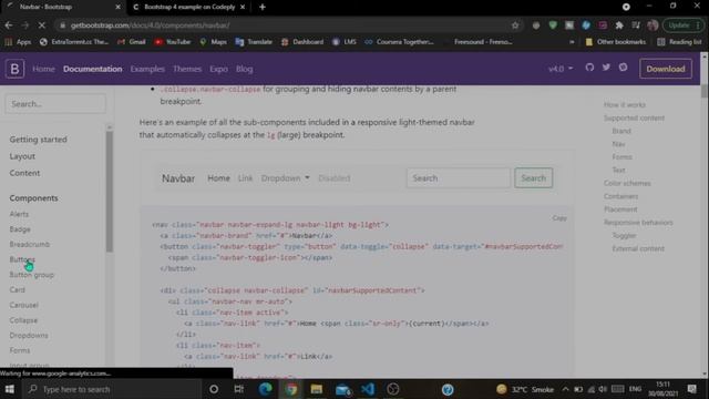 How to make navbar in Bootstrap 4 | Easy Tutorial Bootstrap смотреть онлайн