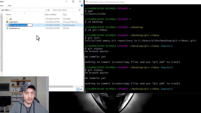 Beginner Git and GitHub #3 - Staging Your Files смотреть онлайн