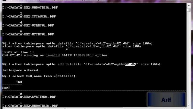 Creating Managing Droping Oracle Database Tablespaces смотреть онлайн
