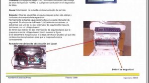 Xerox Phaser 3100MFP PRINTER ERROR HSYNC