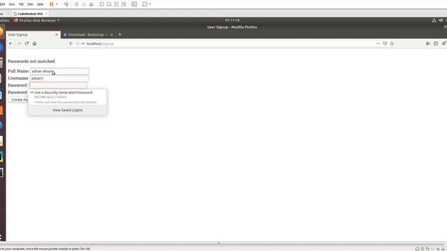 User Signup Form / Form Handling in Python Flask + MySQL смотреть онлайн