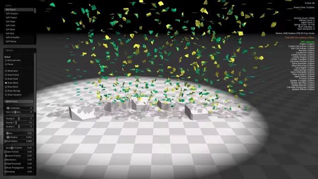 Nvidia Flex Demo on AMD GPU смотреть онлайн