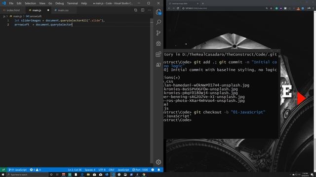 JavaScript Beginner Crash Course Code an Image Slider With HTML CSS and JavaScript смотреть онлайн