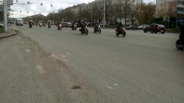 Ночные Волки открывают мотосезон 2016 в Уфе смотреть онлайн