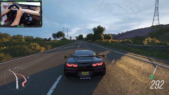 Chevrolet Corvette Z06 2015 | Forza Horizon 4 (Logitech g29 + Paddle shifter) смотреть онлайн