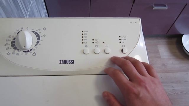 Сброс, стирание, просмотр ошибок ZANUSSI ZWY 180 (1100) и подобных