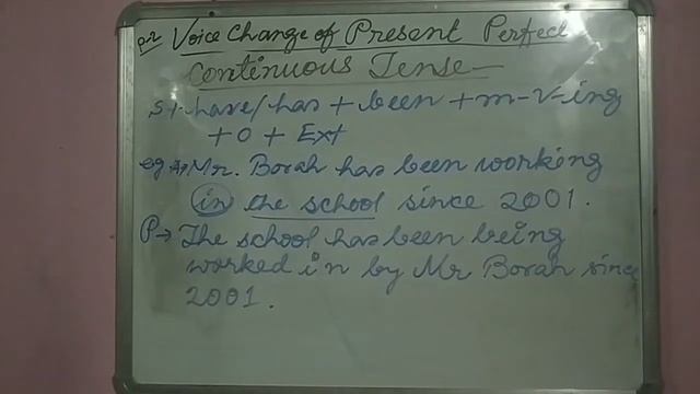 English Grammar,Chapter-Voice Change,Rules of Voice(Present Perfect--Past Continuous Tense),Part-2. смотреть онлайн