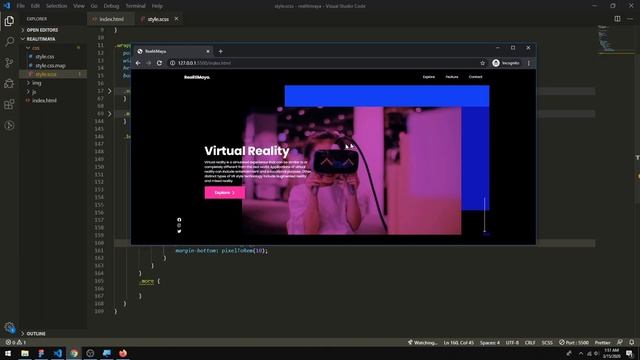 Virtual Reality Landing Page Animation Concept - HTML SCSS Javascript GSAP - Speed Code смотреть онлайн