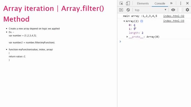 58. JavaScript Array filter() method in Hindi смотреть онлайн