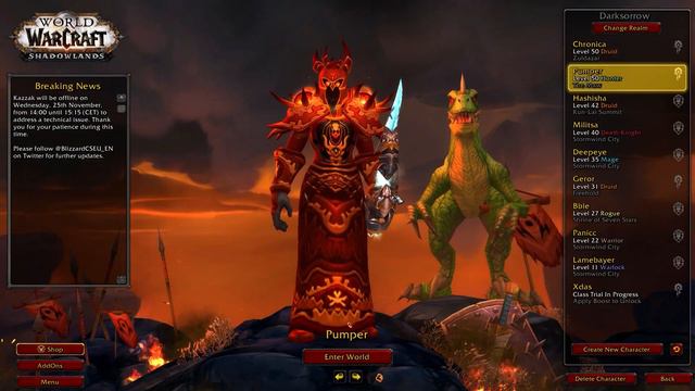 World Of Warcraft Retail 2020 Kazzak Server Shadowlands Experience