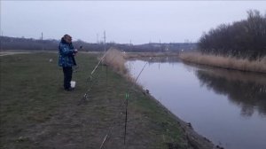 Весенняя рыбалка в ст. Мишкино на реке Аксайка.Тестирование новых мест.