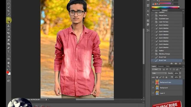 Best Background Effect And How To Chang Your Shirt Color / Tutorial Of Adobe Photoshop CS6 смотреть онлайн