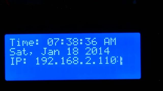 Date and IP Address using raspberry pi python I2C, TWI 20x4 LCD смотреть онлайн