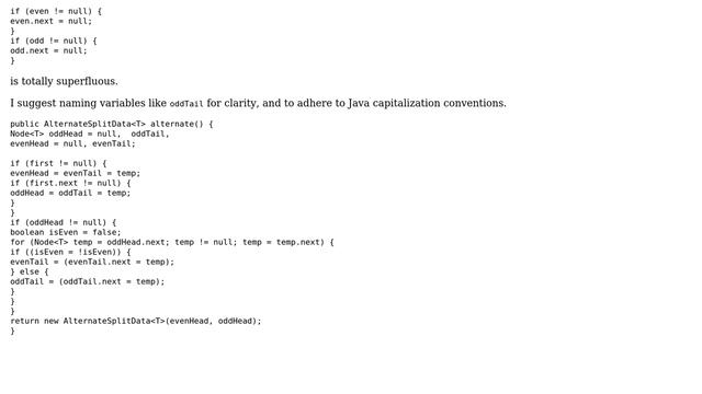 Alternating split of a given singly linked list (3 Solutions!!) смотреть онлайн
