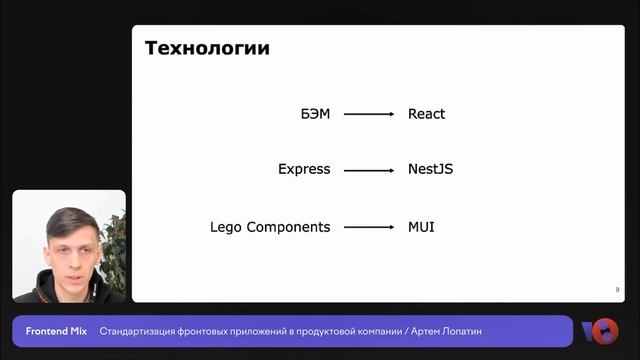 Стандартизация фронтовых приложений | Артем Лопатин смотреть онлайн