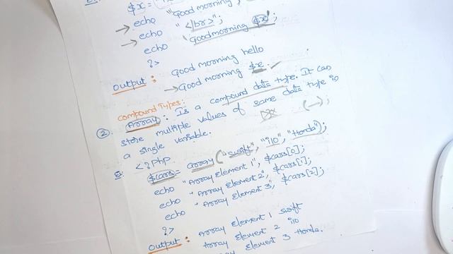 Compound types in PHP|User defined data types in PHP@btechcsetutorial7264 смотреть онлайн