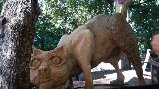 Как сделать кота из бетона / How to make a cat out of concrete смотреть онлайн