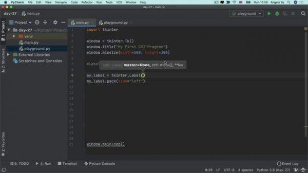 Day 27 - Tkinter, args, kwargs and Creating GUI Programs - 7. kwargs Many Keyword Arguments