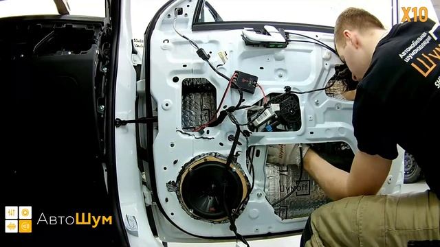 Шумоизоляция дверей Geely Emgrand в уровне Премиум. АвтоШум. смотреть онлайн