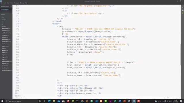 School Managment Project PHP , MySql, Bootstrap : View & Delete Batches #027 смотреть онлайн