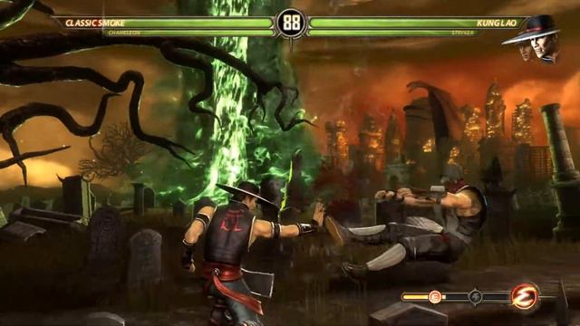 Mortal Kombat 2011 (PC) Two Players: Classic Smoke & Chameleon Ladder смотреть онлайн