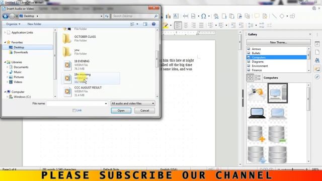 LIBRE OFFICE TUTORIALS |Libre Office Insert Menu|CCC EXAM PREPARATION |Insert MENU смотреть онлайн