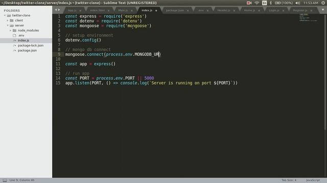 Fullstack Twitter Clone with Nodejs, Express, MongoDB, React - Part 3 смотреть онлайн