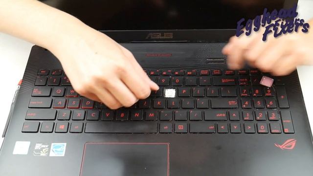 Asus ROG GL552 Series Keyboard Key Repair - Removal and Replacement смотреть онлайн