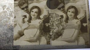 Лазерная Фото гравировка на Оптоволоконном маркере.