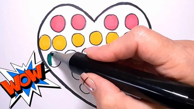 ??How To Draw A ⏺️?⭕ Painting and Coloring for Kids, Toddlers | How To Draw Easy | Draw With Me ??️ смотреть онлайн