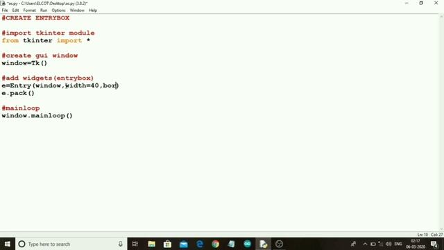 #Tutorial about Tkinter entrybox in Tamil for Beginners part -1.2 |#Python in Tamil(PIT)| смотреть онлайн