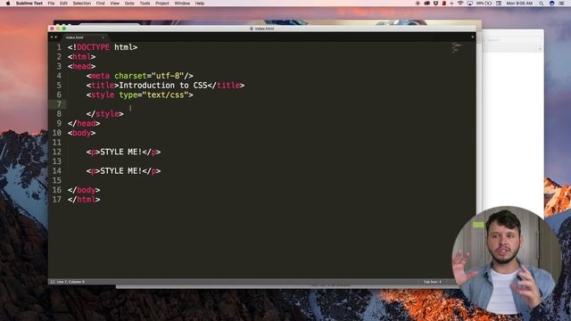 HTML5 and CSS3 beginner tutorial 12 - Introduction to CSS смотреть онлайн