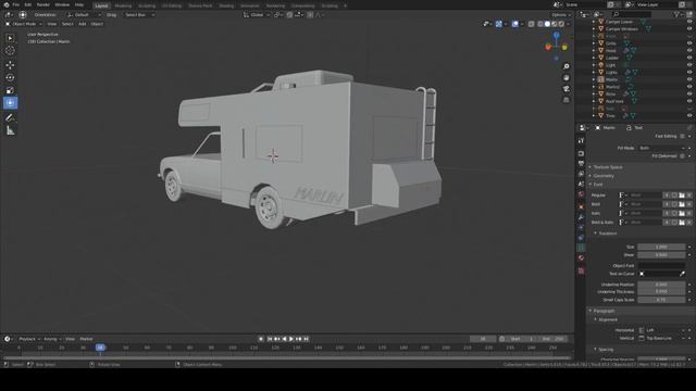Remaking the Camper in Blender Time Lapse (Blender + Dream Car Builder) смотреть онлайн