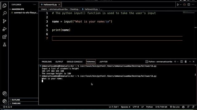 How to use the Python input() function | Basics of Python Programming смотреть онлайн