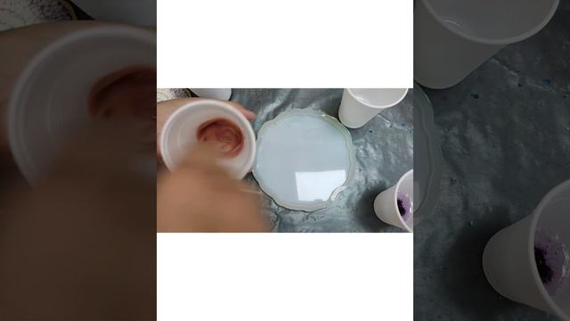 Подстаканник из эпоксидной смолы. Эффект ,,Мозги,, или ,,облака,, resin art / epoxi resin смотреть онлайн