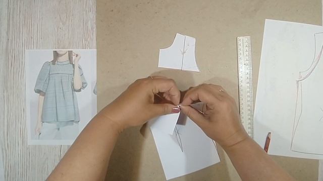 ВЫКРОЙКА.Блузка с отрезной кокеткой и МОЛНИЕЙ на спинке.УРОКИ МОДЕЛИРОВАНИЯ