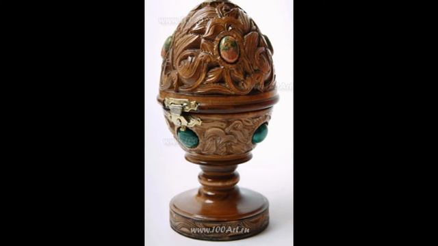 Деревянные яйца. Пасхальные яйца из дерева.