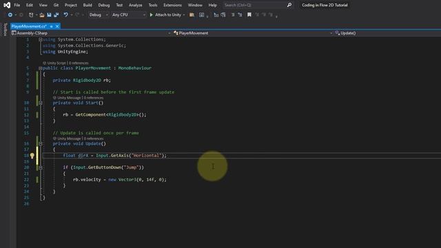 Player Movement | Build a 2D Platformer Game in Unity #3 смотреть онлайн