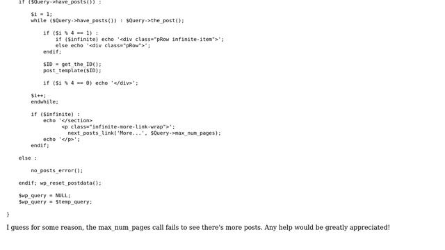 Wordpress: Custom loop not working in singular.php, working in other pages смотреть онлайн