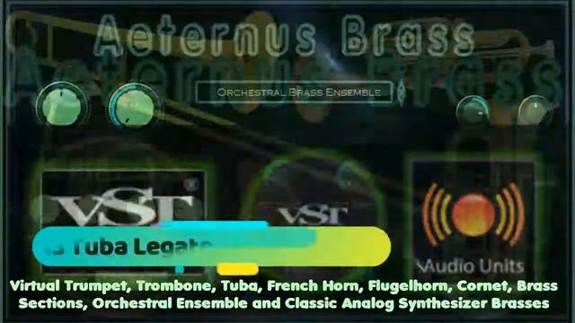 Aeternus Brass VST VST3 Audio Unit KONTAKT EXS24: Trumpet, Trombone, Tuba, French Horn, Flugelhorn смотреть онлайн