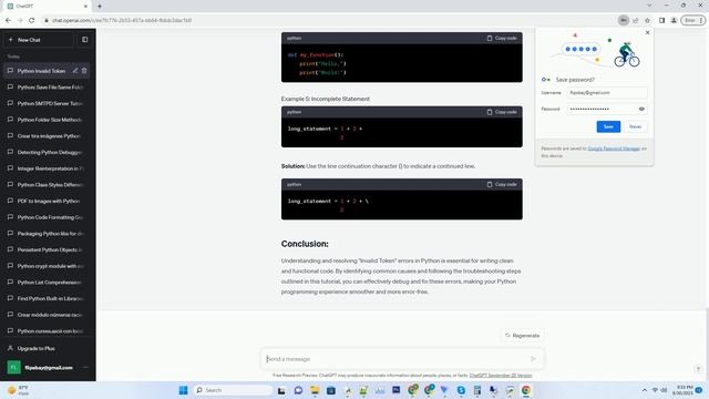 Python Invalid Token смотреть онлайн