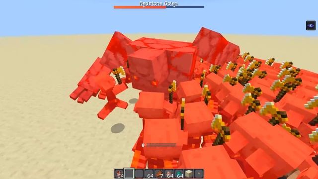 Redstone Golem vs All Mobs in Minecraft x100 - Redstone Golem (Minecraft Dungeons) vs All Mobs army смотреть онлайн