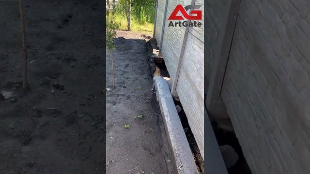 Установка ОТКАТНЫХ ВОРОТ | Прокладка кабеля для ворот | Настройка роликов для ОТКАТНЫХ ворот. Этап смотреть онлайн