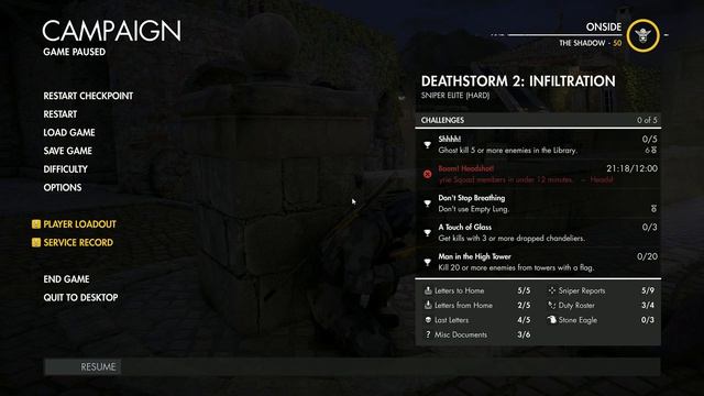 Sniper Elite 4 DEATHSTORM 2 - INFILTRATION смотреть онлайн