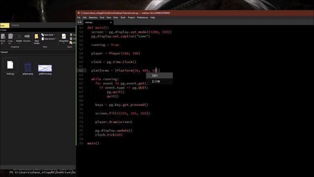 How to make a platformer in python (30 minutes) смотреть онлайн