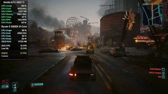 GTX 1050 Ti - Cyberpunk 2077 Phantom Liberty - FPS Test смотреть онлайн