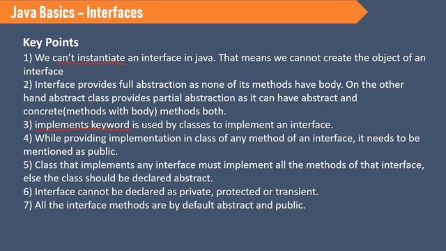 14A. Java Basics for Selenium - Java Interfaces - Key Points смотреть онлайн