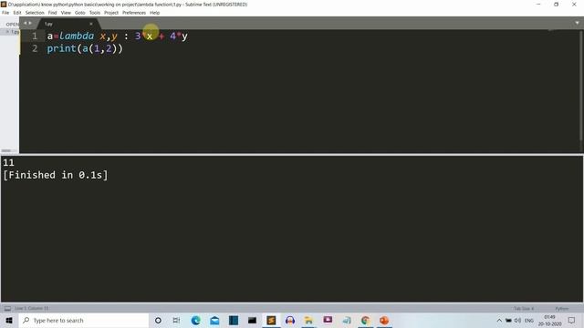 what are lambda/anonymous functions in python : Python basics series for beginners video 11 смотреть онлайн